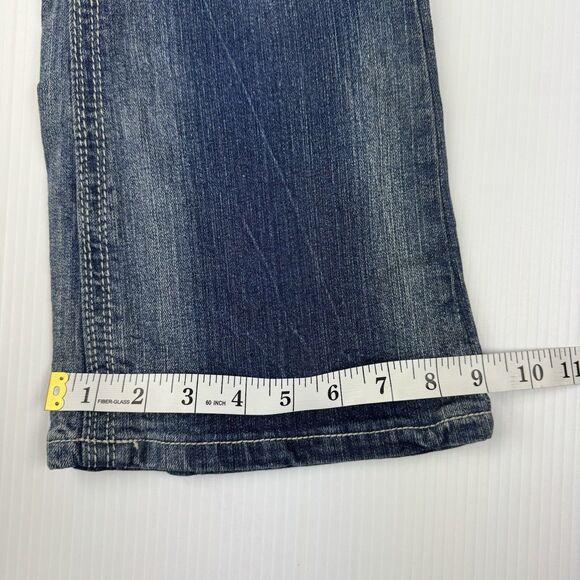 Royal Blue Jeans Women’s Size 13/30 Bootcut Low Rise Blue Denim Y2K Embroidered - Picture 11 of 11